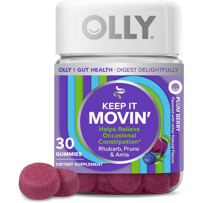 OLLY Keep It Moving bottle for occasional constipation relief