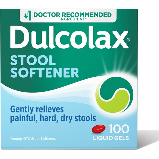 Dulcolax Stool Softener Liquid Gel Capsules front view package