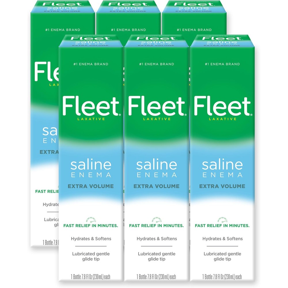 Fleet Laxative Saline Enema 7.8 Fluid Ounce pack front view