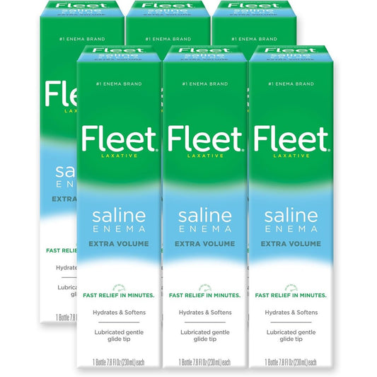 Fleet Laxative Saline Enema 7.8 Fluid Ounce pack front view