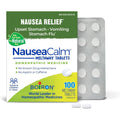 Boiron NauseaCalm 100 Count front box view for natural stomach relief