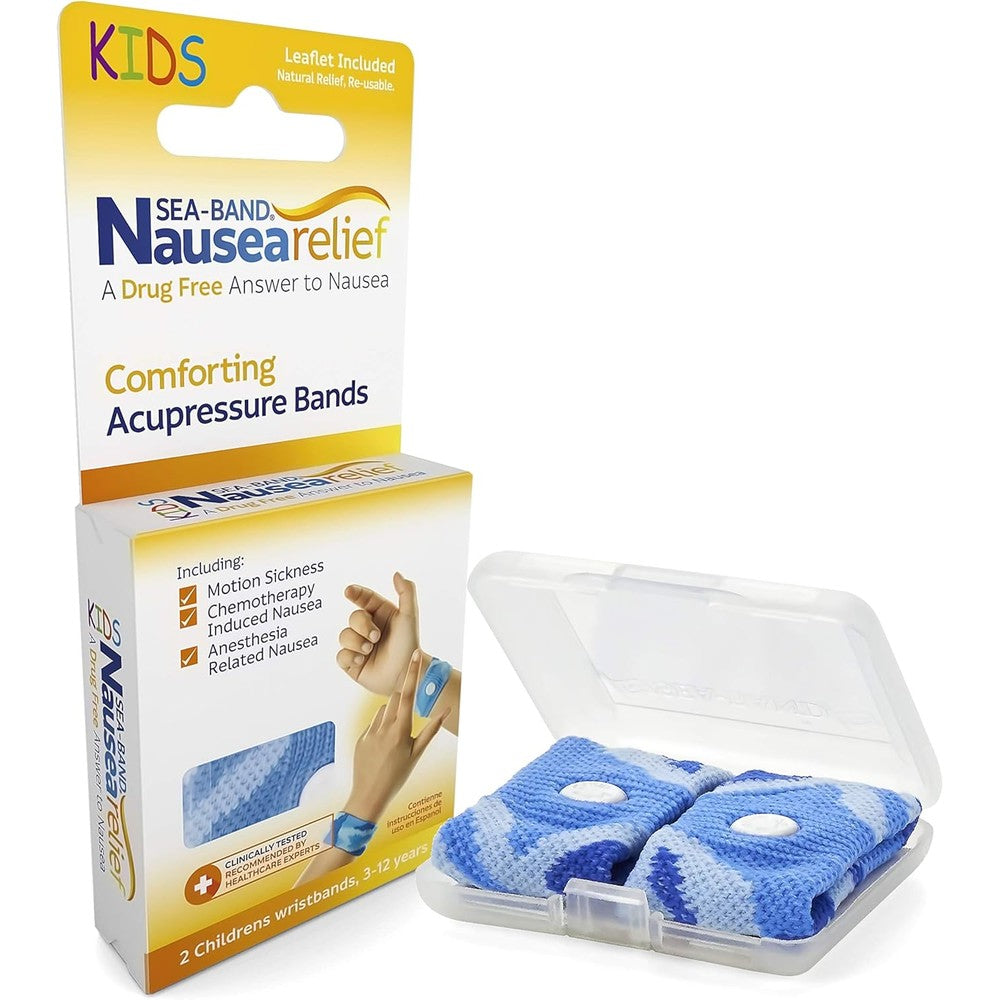 Sea-Band child anti nausea acupressure wristband front view