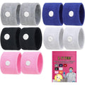 LYJEE motion sickness bands 5 pairs package front view showing assorted colors