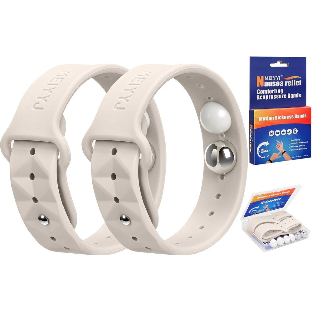 MEIYYJ morning sickness relief wristbands front view in star light color