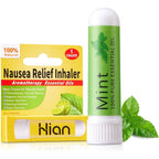 Hion Nausea Relief Inhaler Mint front view of portable aromatherapy stick