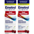 Emetrol Non Drowsy Liquid Nausea Relief front view bottle for upset stomach