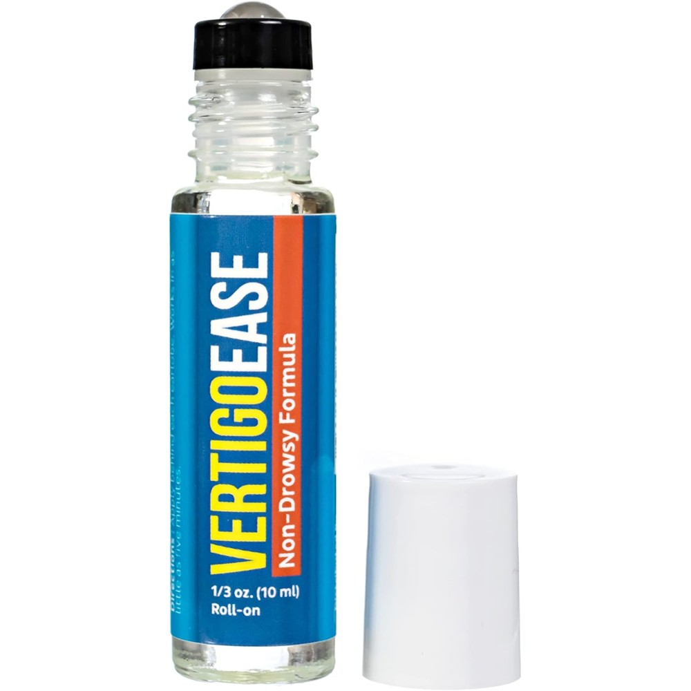 Basic Vigor Vertigo Ease Roll On front view showing the 10ml bottle packaging for natural dizziness relief.