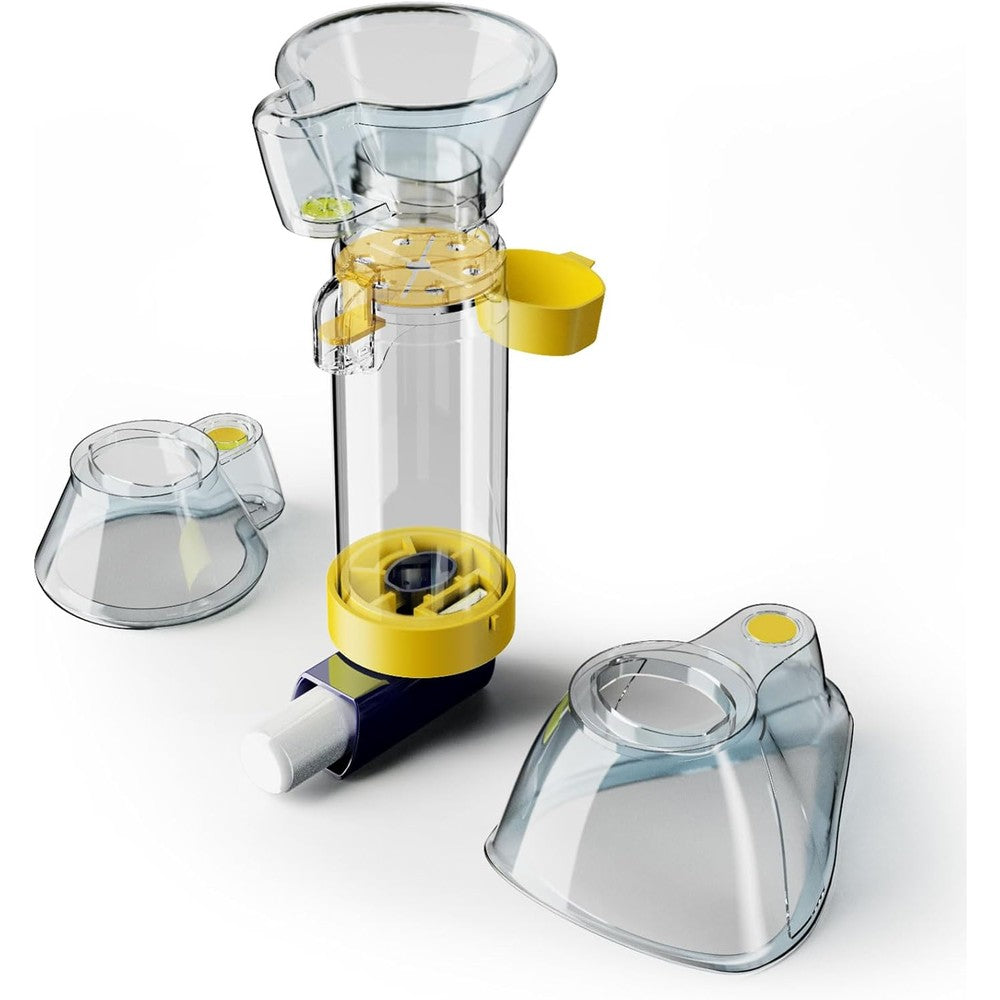 Sawozu inhaler spacer standard 175ml capacity front view with medical chamber