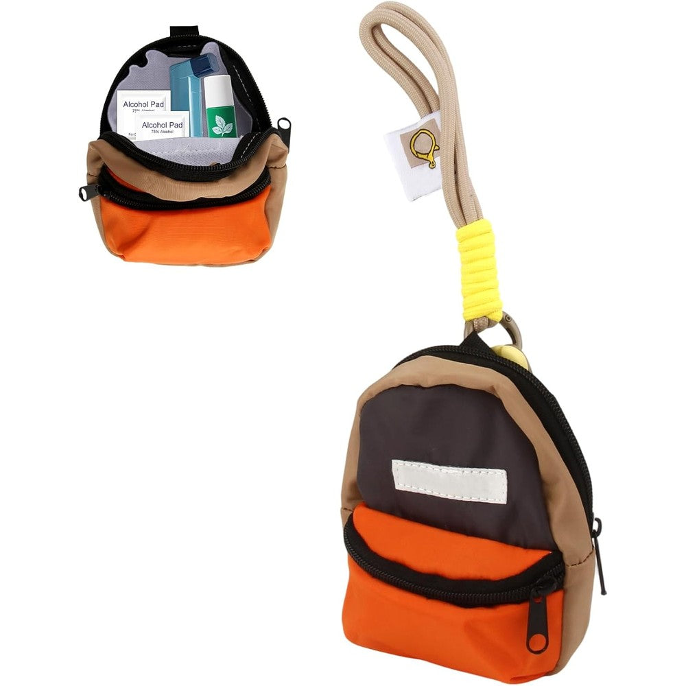 NCHEMDL asthma inhaler case holder front view attached to travel backpack