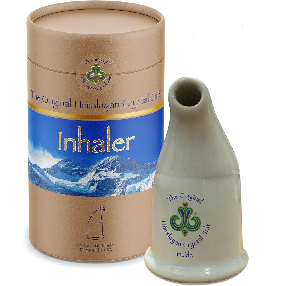 The Original Himalayan Crystal Salt Inhaler front view for natural lung health support