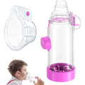 HEWEJA Nessi OTC handheld inhaler spacer purple kids front view