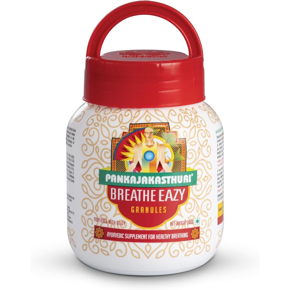 Pankajakasthuri Breathe Eazy Granules 200g front view respiratory health supplement