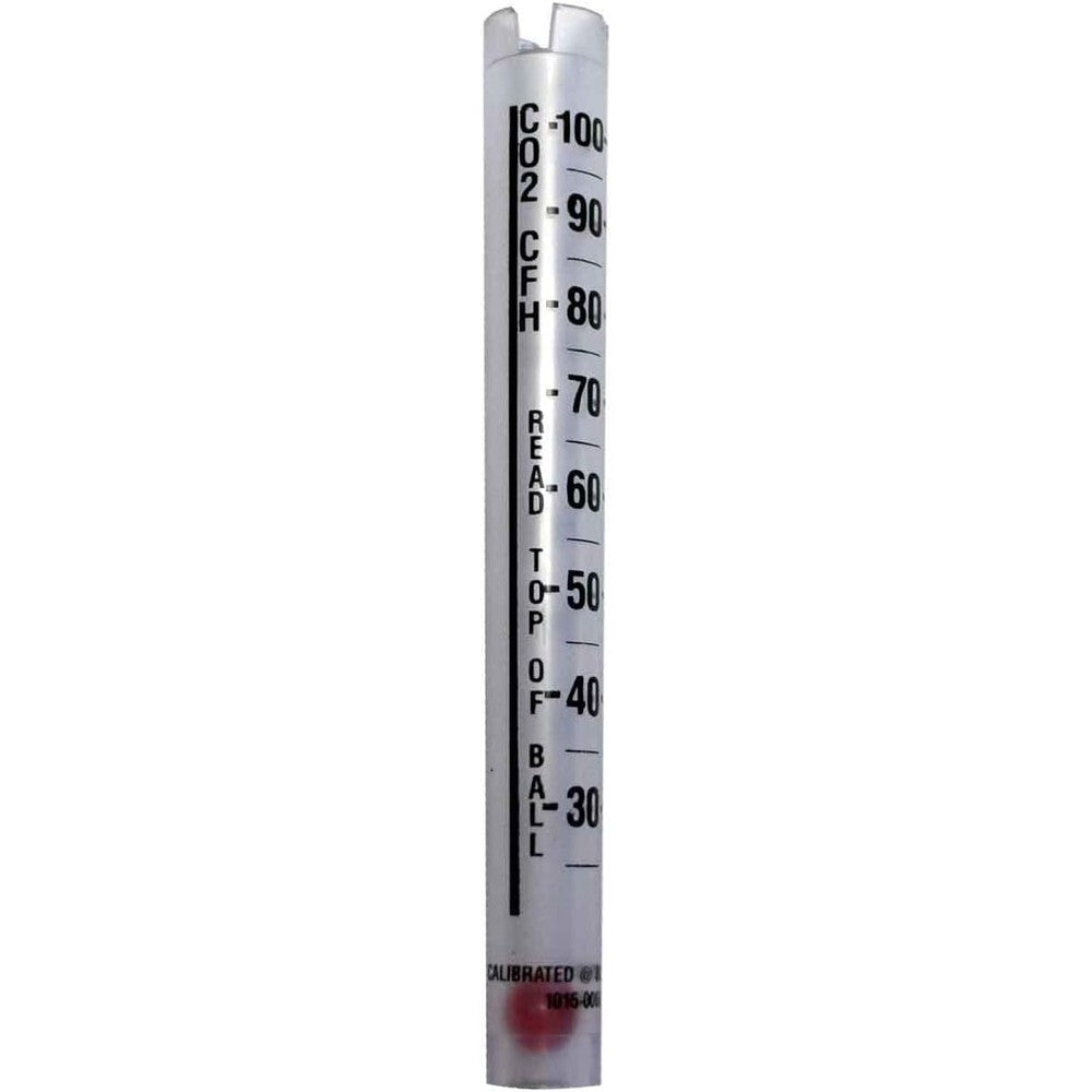 Fladora Victor Flowtube Assembly replacement gas flow meter tube showing calibrated scale markings