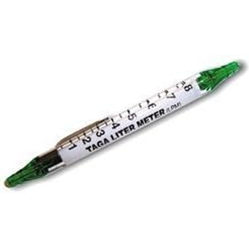 HomeCare Tinas Homecare Oxygen Gas Liter Flow Meter front view showing scale markings from zero to eight LPM