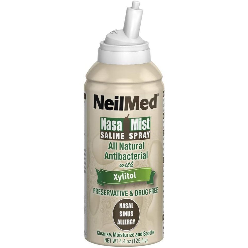 NeilMed NasaMist Saline Spray with Xylitol 4.5 Ounce front view