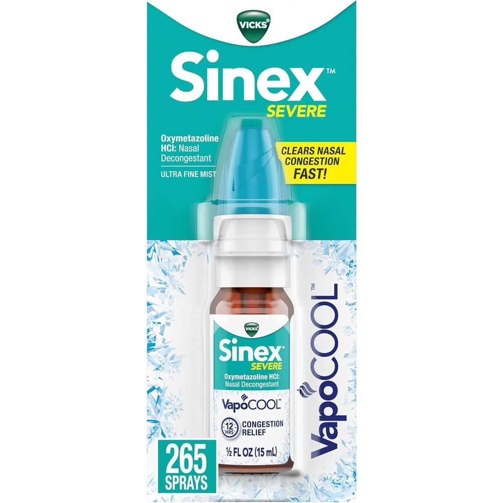 Vicks Sinex Severe Nasal Spray with VapoCOOL bottle front view