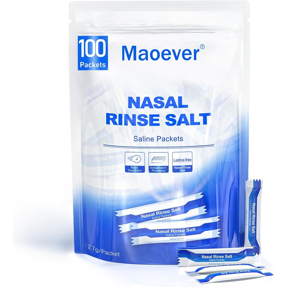 Maoever Neti Pot Salt Packets box front view