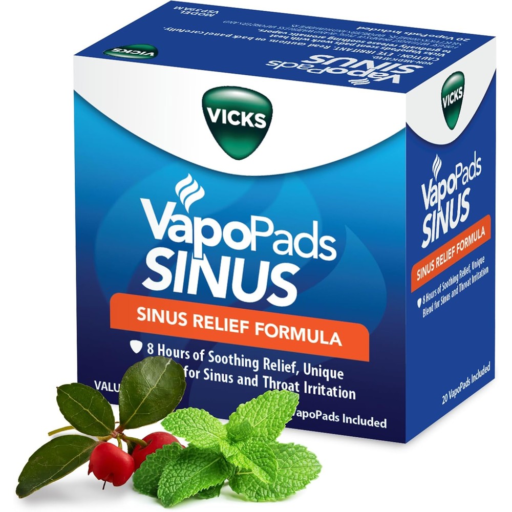 Vicks VapoPads Sinus Relief Formula 20-Pack box front view