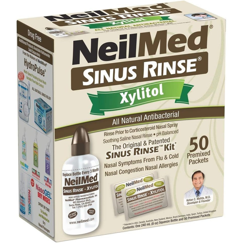 NeilMed Sinus Rinse Kit with Xylitol front packaging view