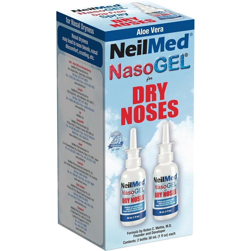 NeilMed NasoGel Drip Free Gel Spray 30ml front view bottle packaging
