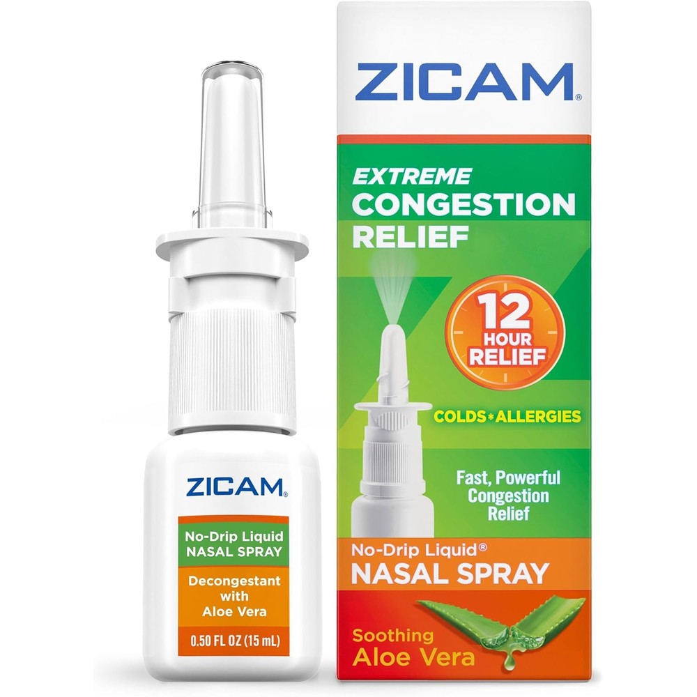 Zicam Extreme Congestion Relief nasal spray bottle front view