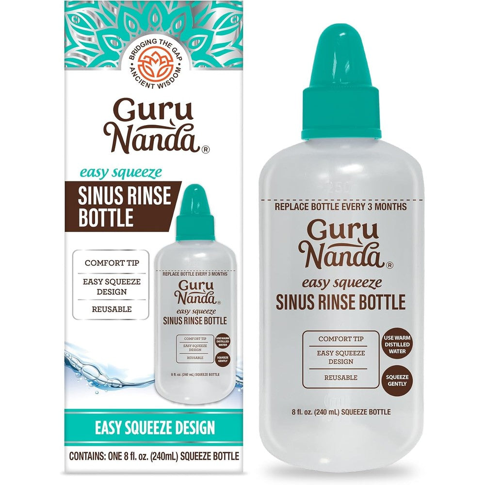 Gurunanda sinus rinse bottle front view