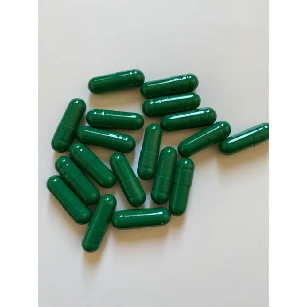 Magical Remedies Capsule Castle Dark Green Size 00 Capsules front view for supplement filling