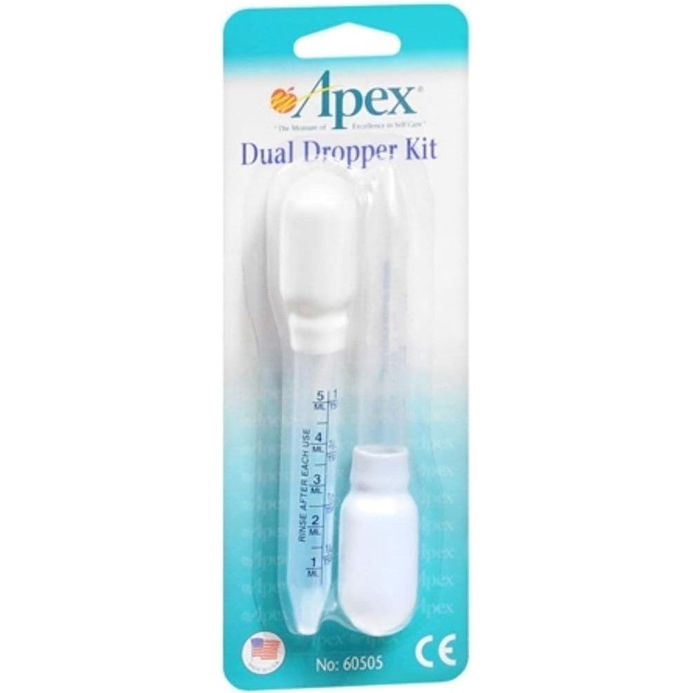 Apex Dual Dropper Kit two pack infant medicine liquid dispenser front view