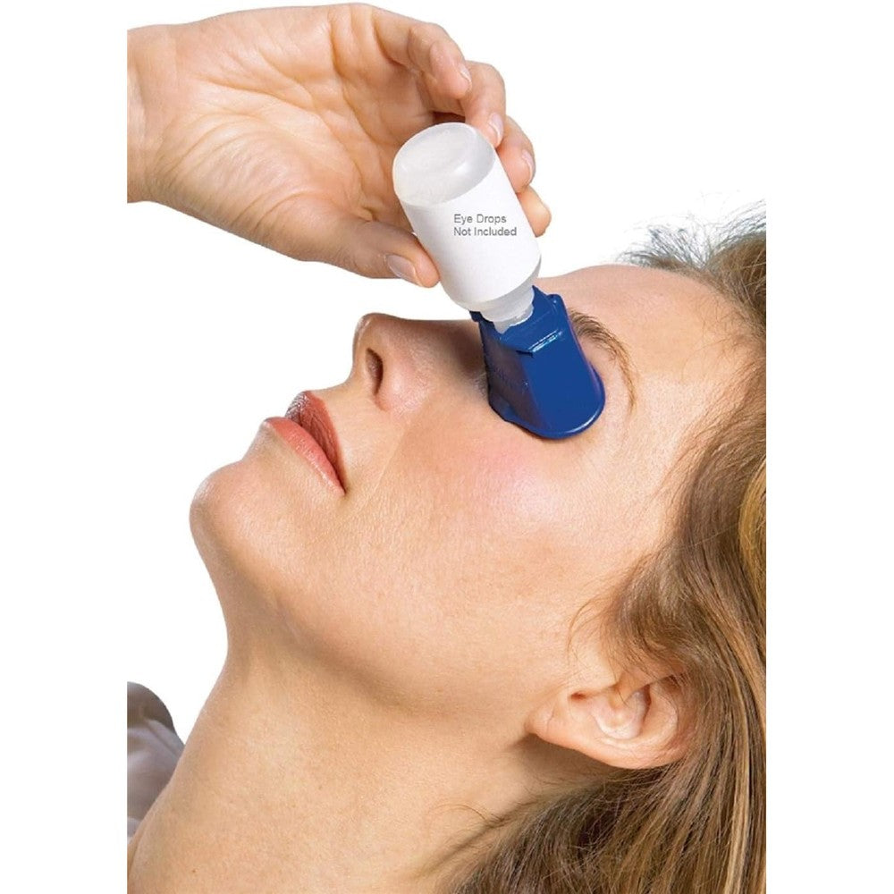 Jimfoty Eye Drop Guide front view ergonomic plastic eyedrop helper tool