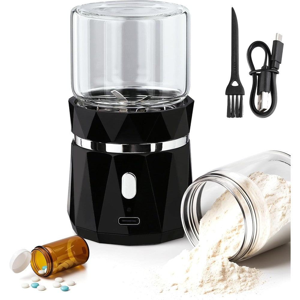 InsurMedic Electric Pill Crusher Grinder automatic medicine pulverizer front view