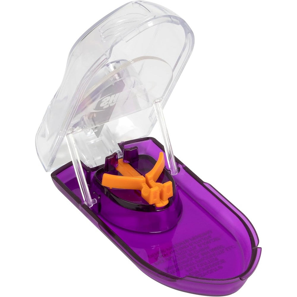 EZY DOSE Pill Cutter front view showing the compact purple plastic design for daily medication management.