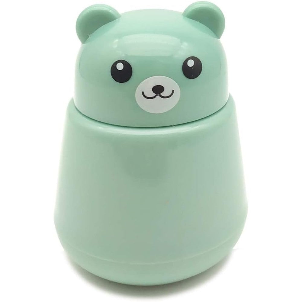 CoaGu Bear Pill Crusher green front view showing cute bear face design
