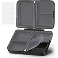 AUVON daily pill organizer front view showing sleek black exterior