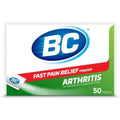 BC Arthritis Pain Relief Powder front view of box packaging for fast joint relief