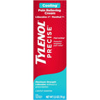 Tylenol Precise Cooling Lidocaine Cream front packaging view for maximum strength pain relief