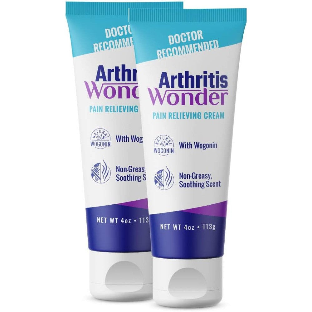 Arthritis Wonder Pain Relief Cream front view of the four ounce tube for joint care