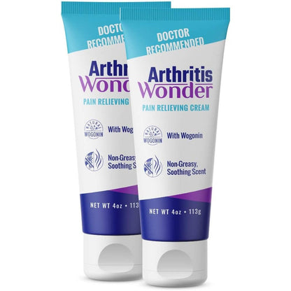 Arthritis Wonder Pain Relief Cream front view of the four ounce tube for joint care