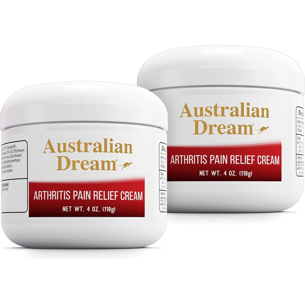 Australian Dream arthritis pain relief cream twin pack front view