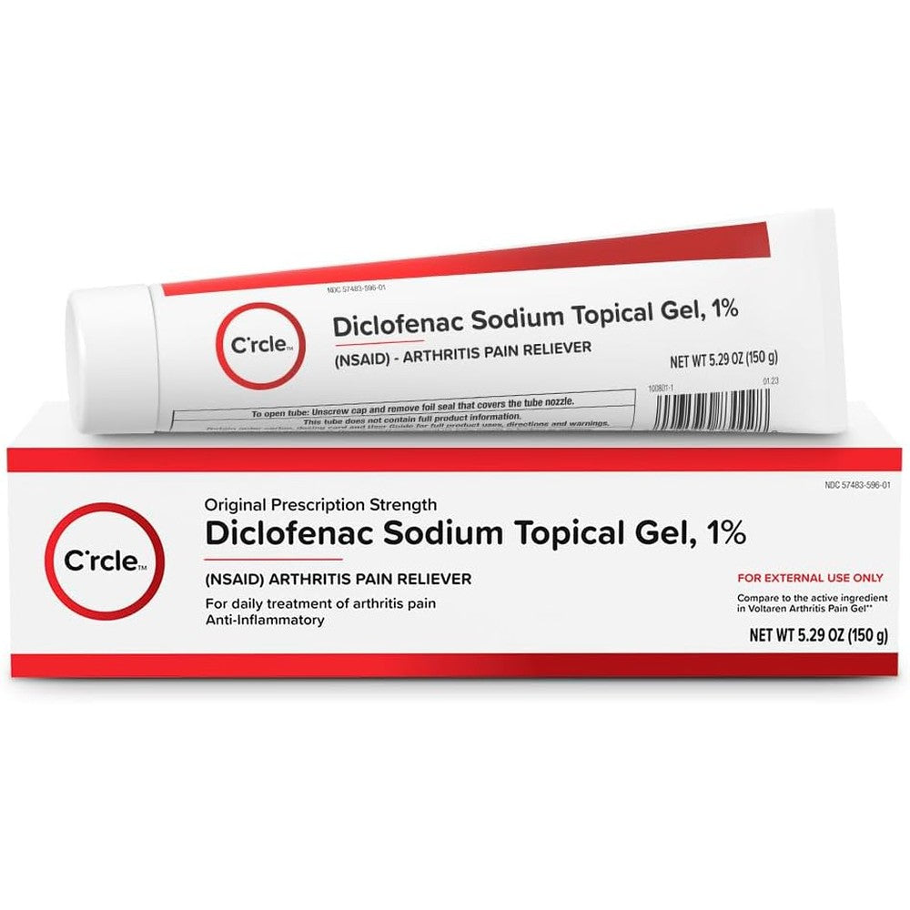 C'rcle Diclofenac Sodium Gel 1% front view packaging for topical arthritis pain relief