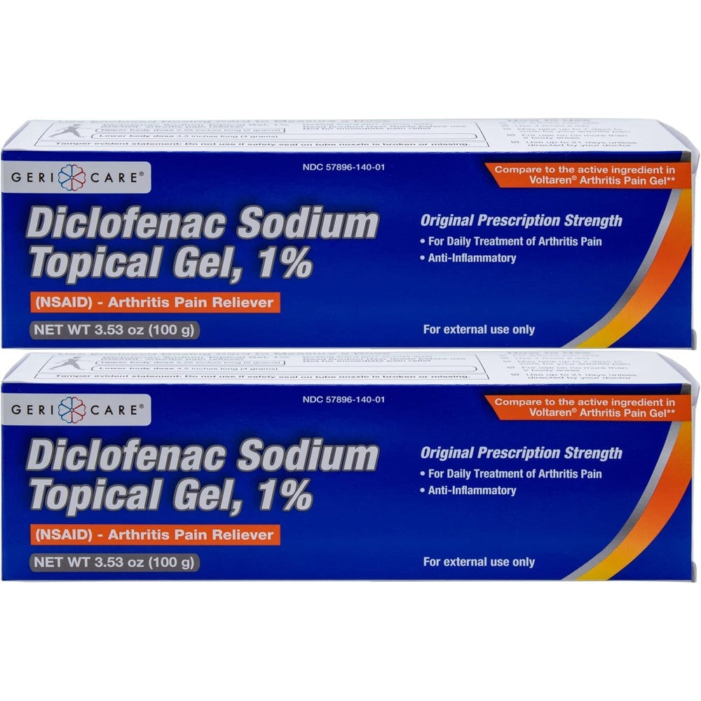GeriCare topical arthritis pain relief gel front view package