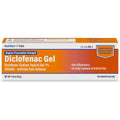 HealthCareAisle Diclofenac Sodium Topical Gel 1 percent fifty gram tube front packaging for arthritis joint pain relief