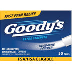 Goody's Pain Relief Powders Extra Strength Headache Powder 50 count box front view