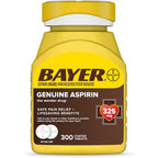 Bayer Genuine Aspirin 325 mg 300 coated tablets front view packaging