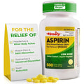 TIME-CAP LABS Timely Low Dose Aspirin 81mg bottle front view for adult pain relief