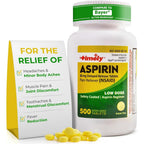TIME-CAP LABS Timely Low Dose Aspirin 81mg bottle front view for adult pain relief