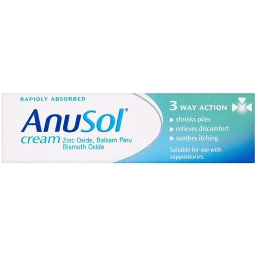 Anusol Haemorrhoids Piles Treatment Cream 43 grams tube front view for pile relief.