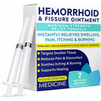 Terramed Just Think Comfort Hemorrhoid and Fissure Ointment front view packaging for fast pain relief.
