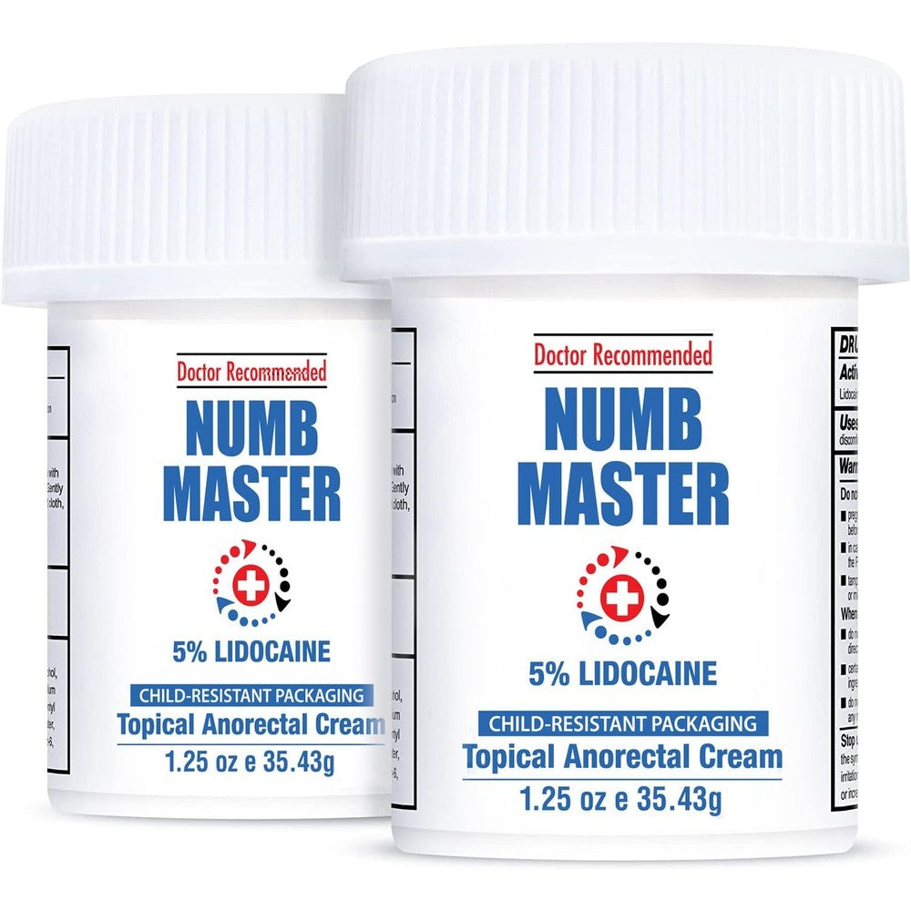Clinical Resolution Numb Master 5 percent lidocaine cream 2 pack front view topical anesthetic