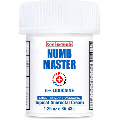 Clinical Resolution Numb Master five percent lidocaine numbing cream front view for topical pain relief