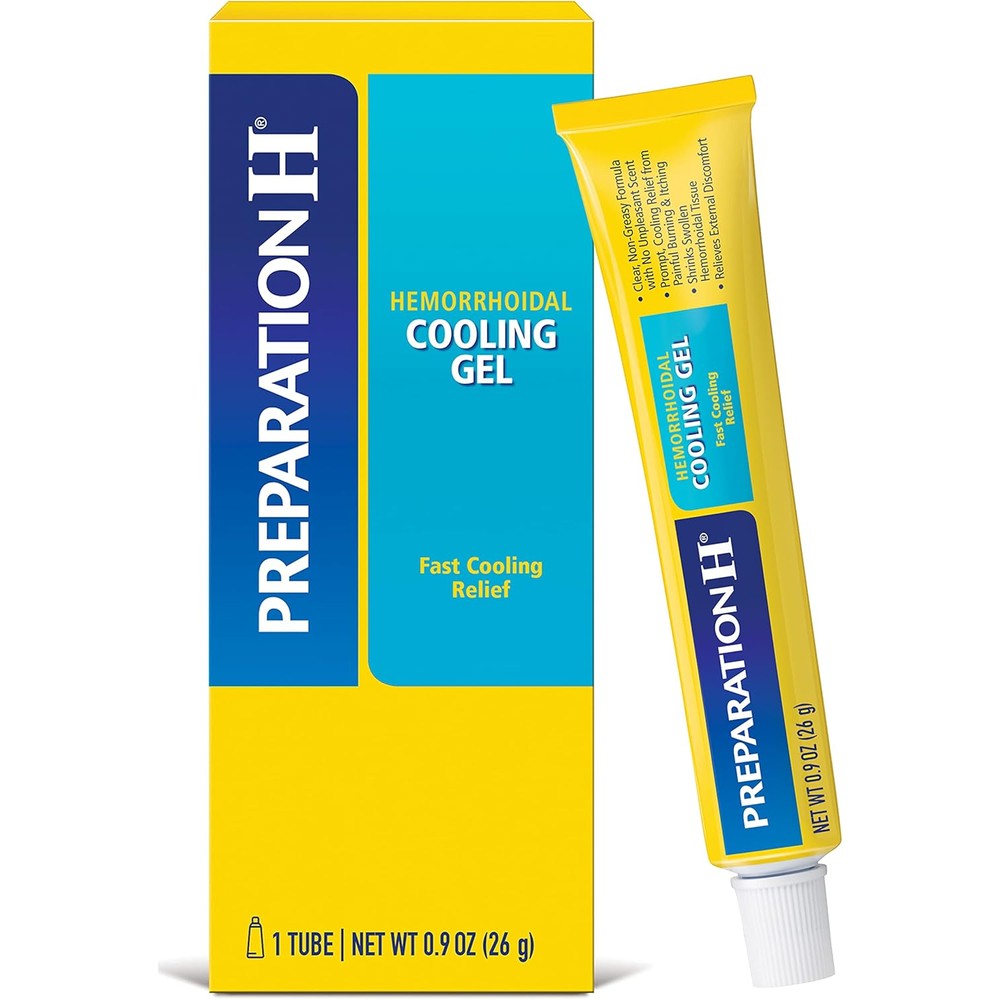 Preparation H Hemorrhoid Cooling Gel with Aloe 0.9 ounce tube front view